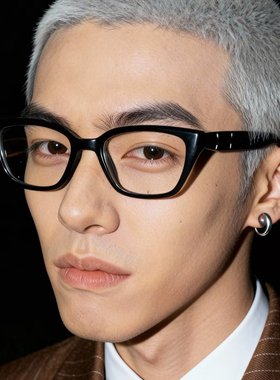 复古秀场贼酷眼镜m109斯文韩版猫眼黑框素颜配近视度数方圆脸显小