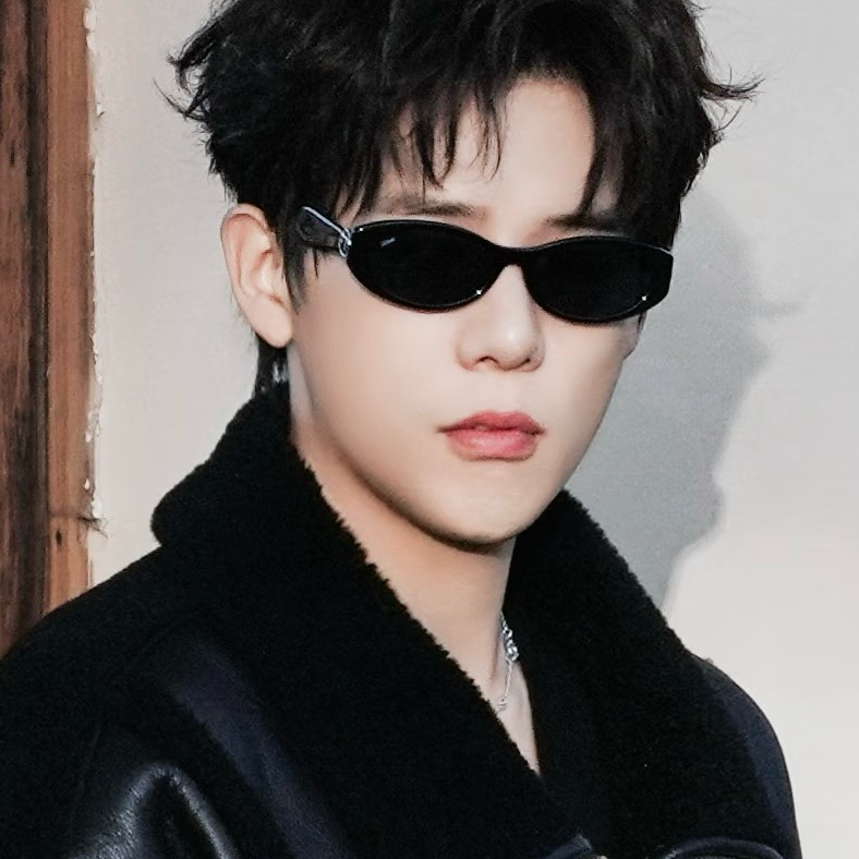 男神降临个性黑色墨镜痞帅小框猫眼美式复古防紫外线近视太阳眼镜