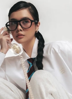 潮流新品G家学院风小脸眼镜架黑色飞行员墨镜防紫外线OA太阳眼镜A