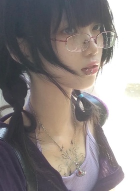 纯欲天花板二次元上半框红色眼镜女友酷辣日系装饰凹造型近视框架