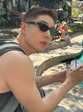 不二之选痞帅度假复古G家猫眼墨镜男士潮小脸高级街拍ins太阳眼镜