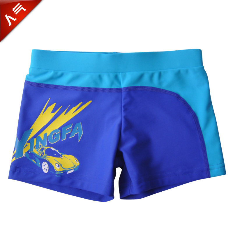 英发舒适儿童泳裤 男童宝宝松紧系带卡通图案平角泳裤游泳裤y0212