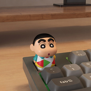 小新esc蜡笔小新键盘键帽可爱卡通个性 饰品 键帽办公家用键盘帽装