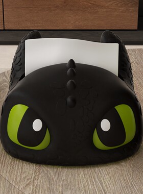 驯龙高手无牙仔纸巾盒客厅玄关餐桌面装饰品高级感抽纸盒家居摆件