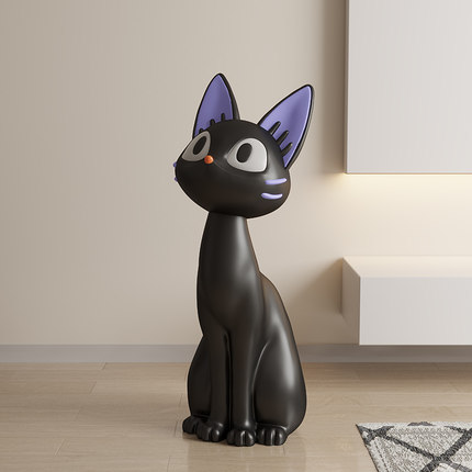 客厅沙发旁2025新款黑猫创意小众摆件新家乔迁礼物开业礼物高档品