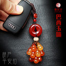 高档玉髓葫芦汽车钥匙扣挂件女士可爱创意礼品包挂饰品招财保平安