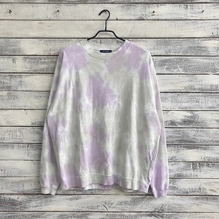 圆领卫衣时尚 特价 宽松落肩长袖 number脏染情侣款 清仓日单back