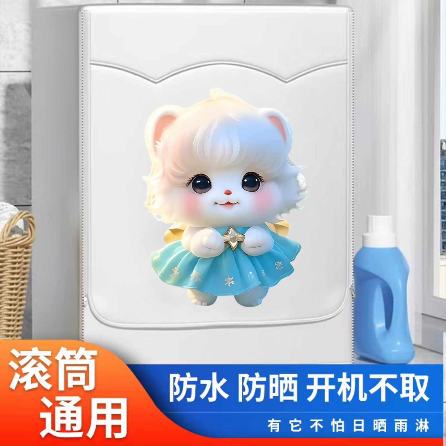 海尔滚筒式洗衣机罩防水防晒套7 8 9 10公斤全自动专用防尘保护套