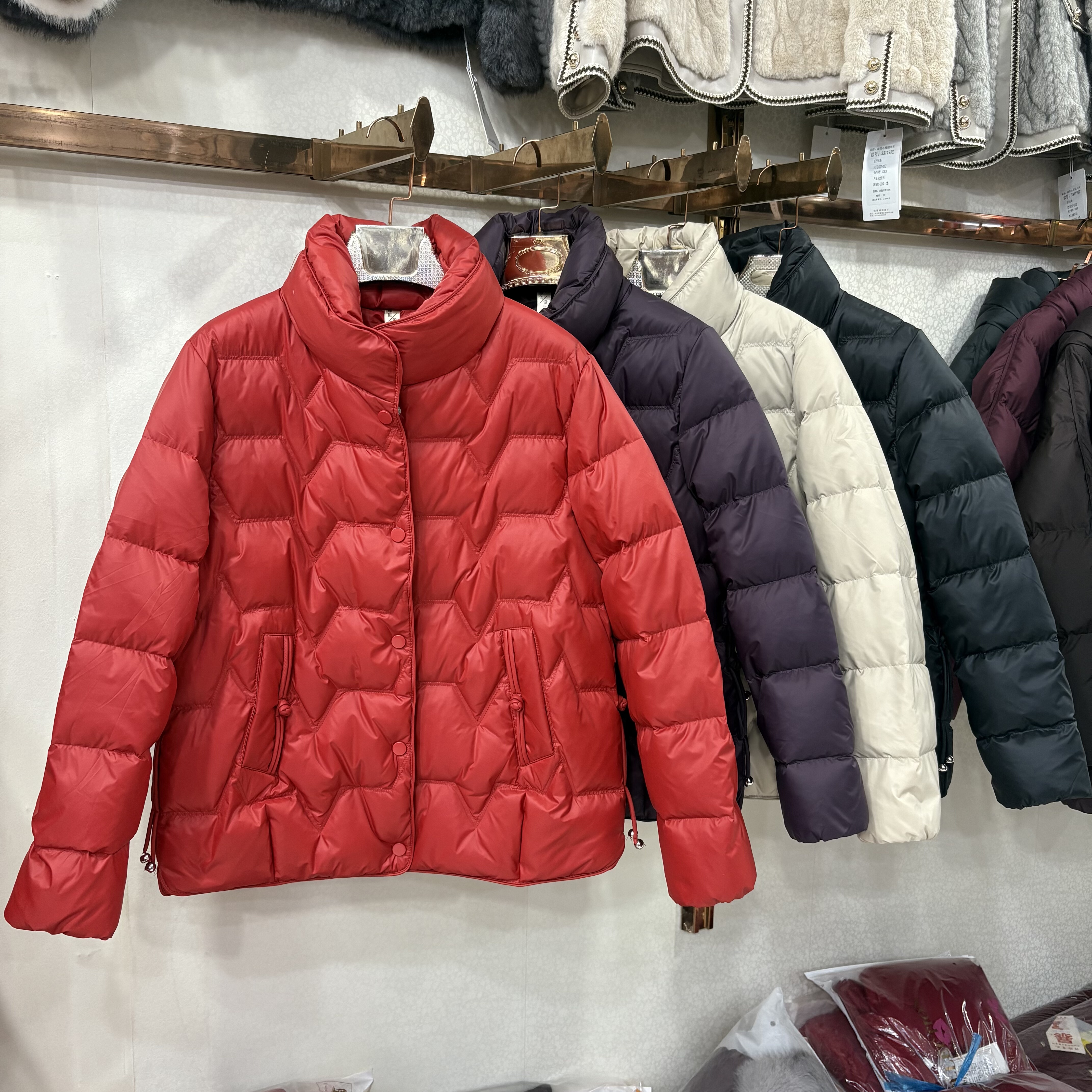 美尚M16专柜正品冬季新款时尚新中式白鸭绒妈妈羽绒服保暖外套女