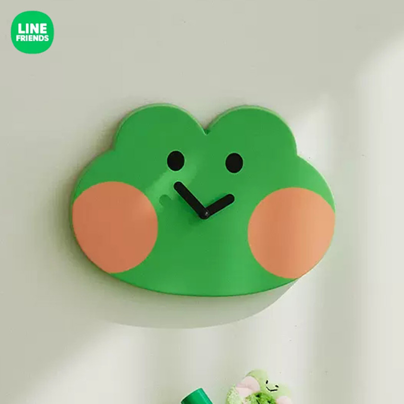 line friends蛙里奥lenini winter挂钟客厅家用石英钟表创意时钟