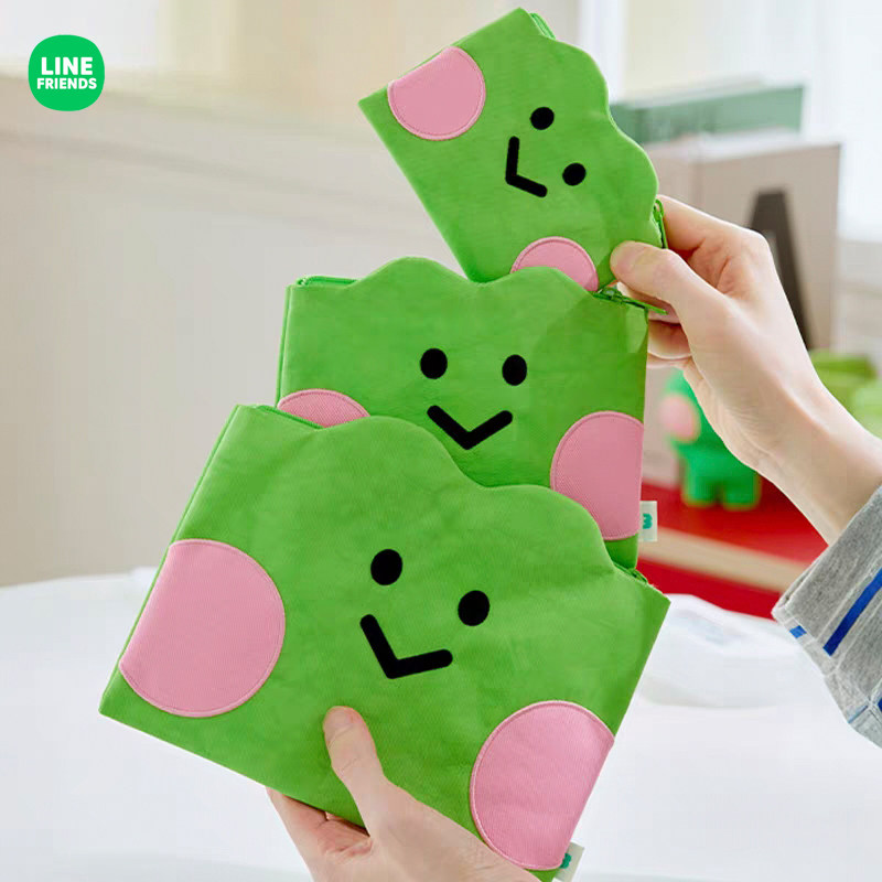LINE FRIENDS蛙里奥minini陪伴收纳袋化妆包零钱卡包便携数据线包