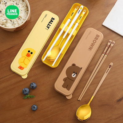 LINEFRIENDS不锈钢勺子筷子套装