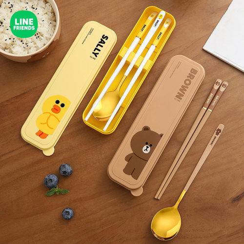 LINEFRIENDS不锈钢勺子筷子套装