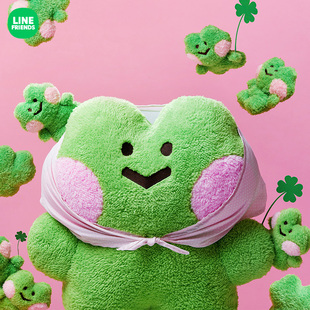 FRIENDS蛙里奥minini毛绒大公仔可爱玩偶抱枕卡通女娃娃礼物 LINE