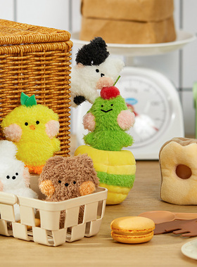 LINE FRIENDS布朗熊minin minini毛绒烘焙玩偶可爱女变装公仔礼物