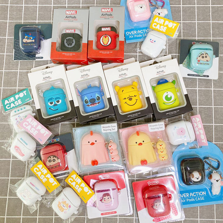 清仓特价韩国正品AirPods保护套1适用于苹果2代蓝牙耳机盒硅胶壳