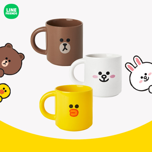 LINEFRIENDSSTEADY陶瓷马克杯