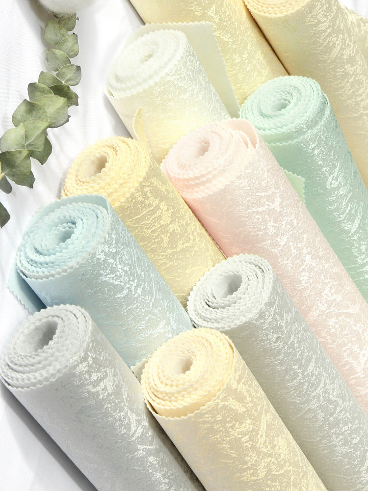 高端硅藻泥艺术漆墙布无缝全屋客厅2023新款壁纸卧室壁布墙纸美式