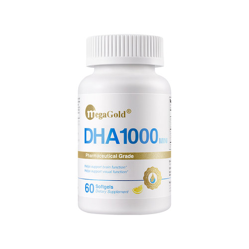 MegaGold美嘉高DHA鱼油迷你高纯度深海Omega3软胶囊大脑记忆力yh