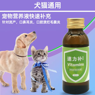 迈尔盾速力补内服宠物猫咪通用维生素溶液狗狗犬用多维孕犬猫补充