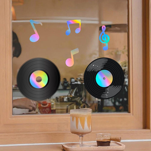 跨境LS2308镭射膜黑胶音