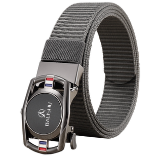 男士帆布腰带自动扣皮带中青年学生韩版潮流休闲百搭工装编织裤带