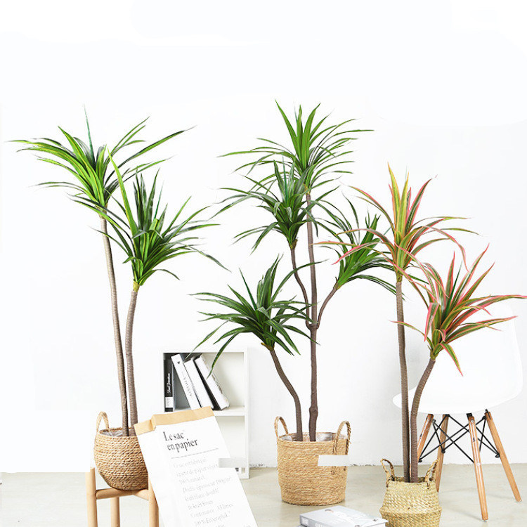 北欧风巴西铁树室内仿真植物龙血树大盆栽客厅装饰绿植酒店布置