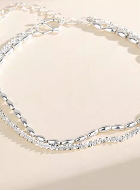 2026新款925银满天星双层手链