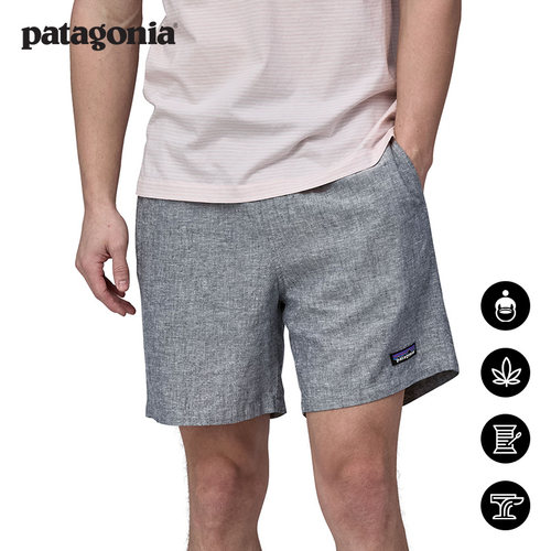 patagonia男士棉麻混纺短裤