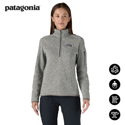 patagonia女士保暖套头抓绒衣