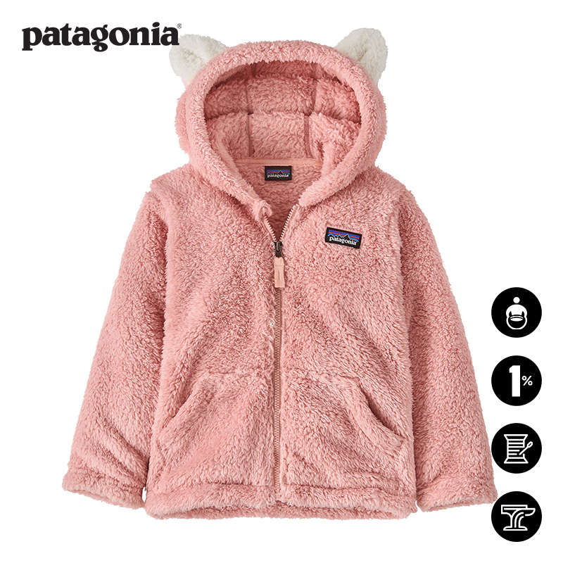patagonia小童抓绒连帽衫