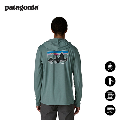 patagonia男士长袖速干连帽T恤