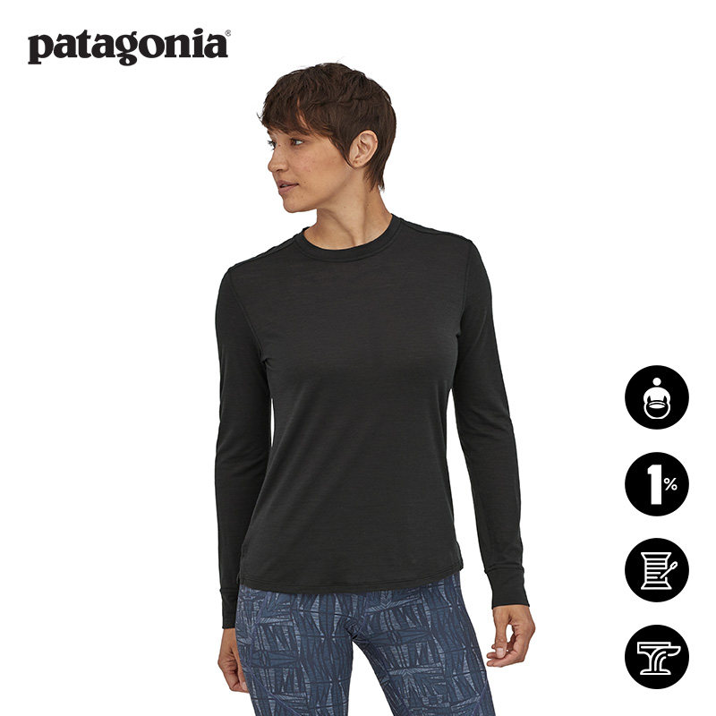 patagonia女士美利奴长袖T恤