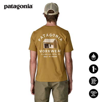 patagonia男士棉质短袖T恤