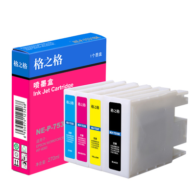 格之格T7531BK适用Epson爱普生T753墨盒 WF6093 6593 8093 8593