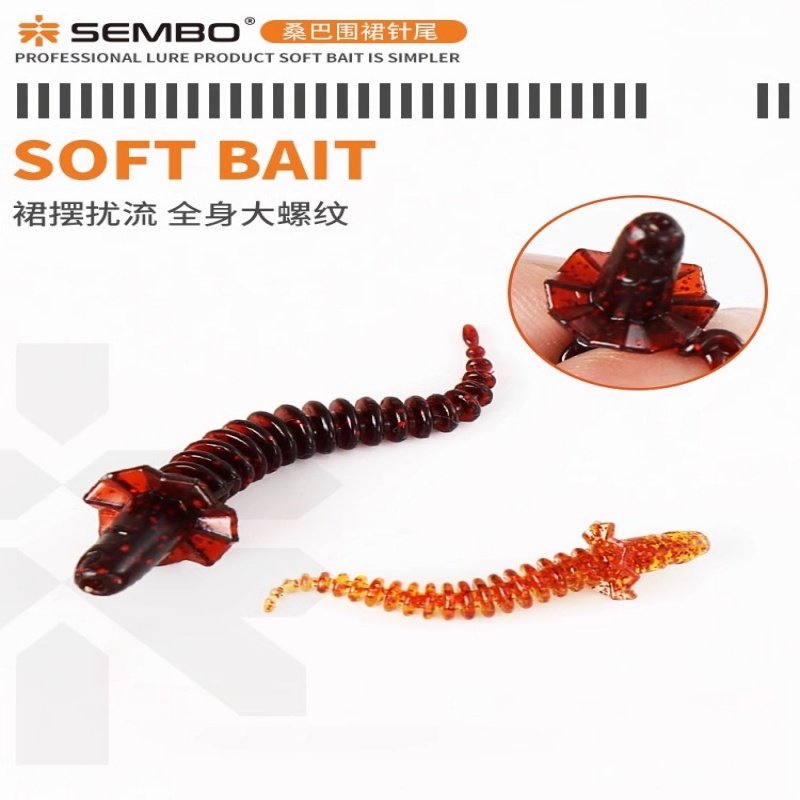 桑巴围裙螺纹针尾浮水棒棒虫野钓黑坑鳜鱼鱼翘嘴倒钓德州专用软虫,户外/登山/野营/旅行用品,路亚饵,淘宝优惠券,粉丝福利购,淘宝优惠卷