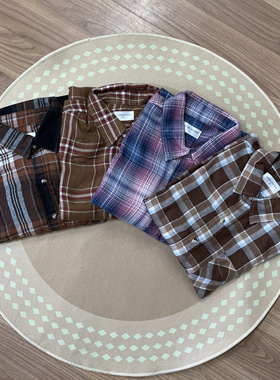 UO外贸格子柔软磨毛舒适外搭长袖衬衫上衣春秋百搭URBAN OUTTERS