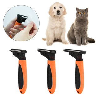 宠物梳子猫咪除毛梳 打毛刀宠物用品脱毛梳刮毛刀狗狗开结祛毛