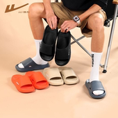 一字拖 一体凉拖防水防滑浴室洗澡居家厚底踩屎感夏季 回力拖鞋 男款