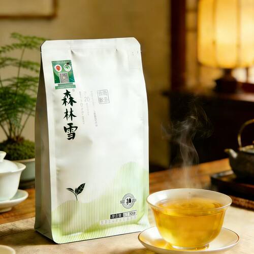 森林雪 春雪映绿100g四川马边高山毛峰绿茶茶叶简约装26年新茶