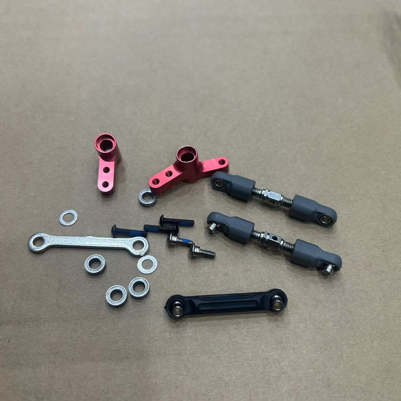 美嘉欣14209 14210高速越野rc车沙滩车球头拉杆金属方向组件配件