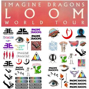 梦龙乐队演唱会周边纹身贴 Imagine Dragons手臂脸贴防水防汗