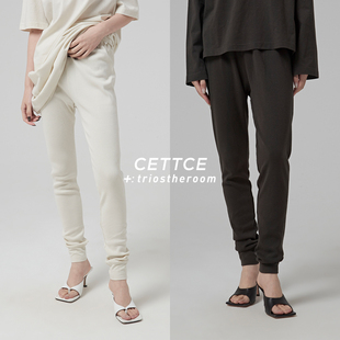 【SALE】CETTCE 折扣现货 The row 极简平纹纯棉打底裤休闲长裤