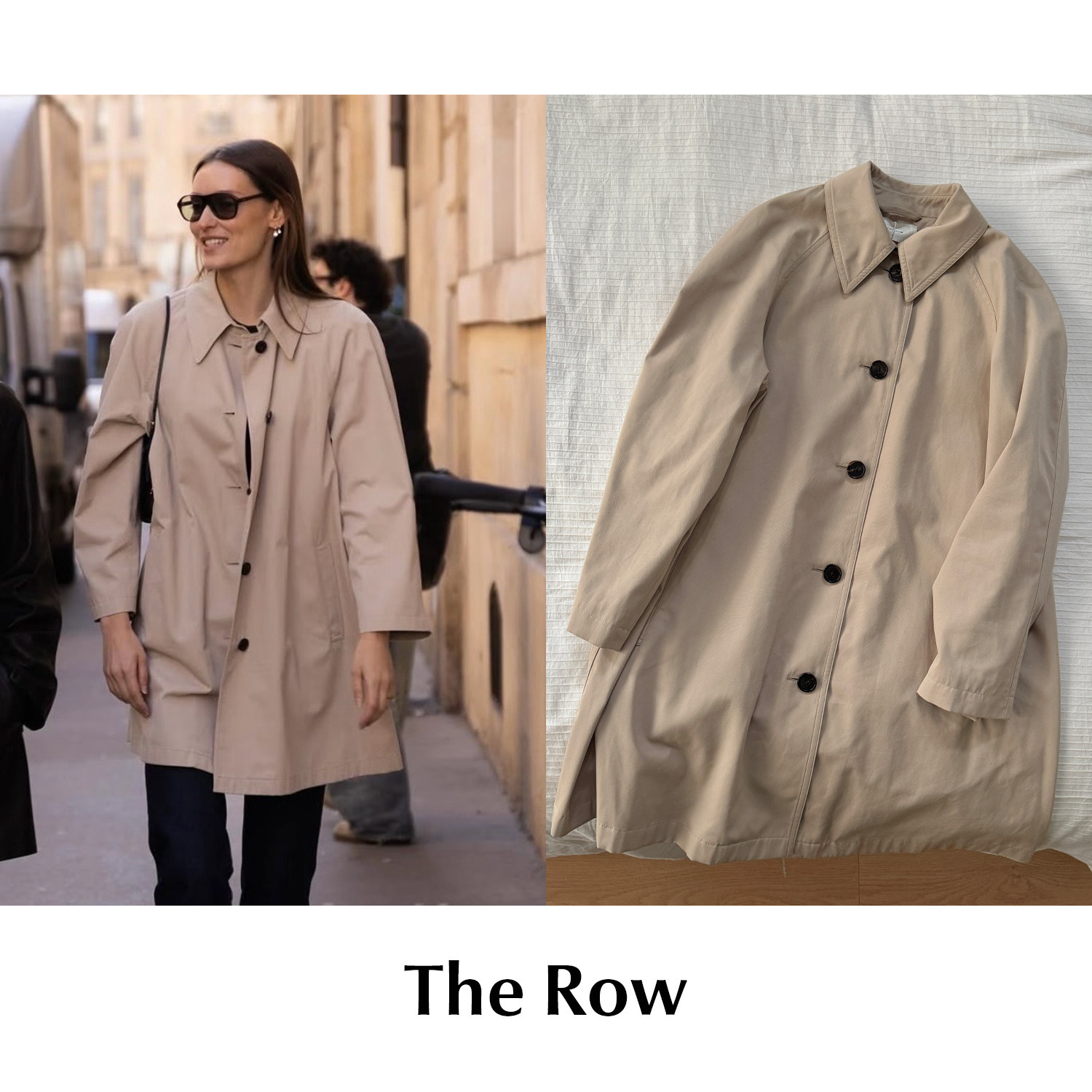 CETTCE 现货 The Row 棉质混纺翻领单排扣宽松风衣上衣 Hawkins图片