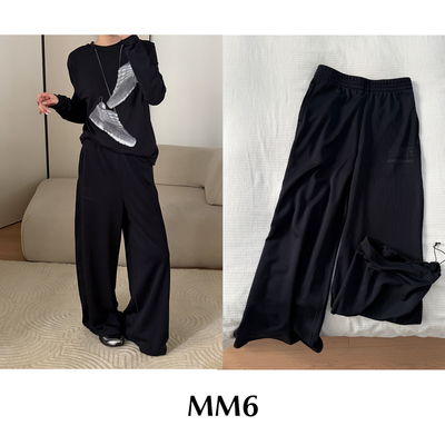 CETTCE 现货 Maison Margiela MM6 x Salomon 联名抽绳阔腿运动裤