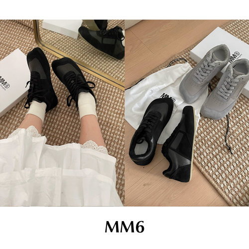 CETTCE 现货  Maison Margiela MM6 苹果头平底拼接德训鞋运动鞋