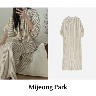 现货 连衣裙 CETTCE 泡泡袖 系带宽松短袖 Park SALE Mijeong