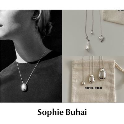 CETTCE 现货 Sophie Buhai 爱心珍珠水滴银蛋吊坠项链Egg Pendant
