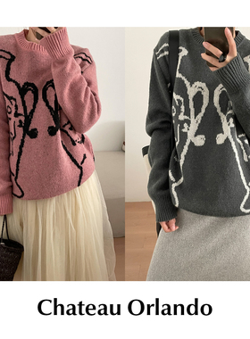 【SALE】CETTCE 现货 Chateau Orlando 圆领马海毛混纺针织毛衣