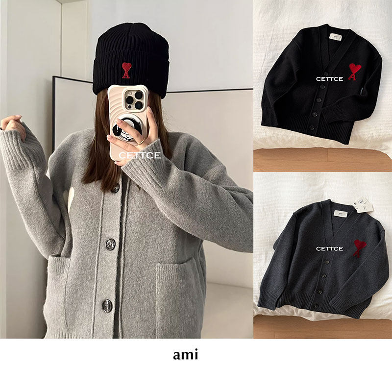 跳转链接 |AMI【经典款】羊毛V领圆领爱心针织开衫 补货到！,女装/女士精品,毛衣,淘宝优惠券,粉丝福利购,淘宝优惠卷